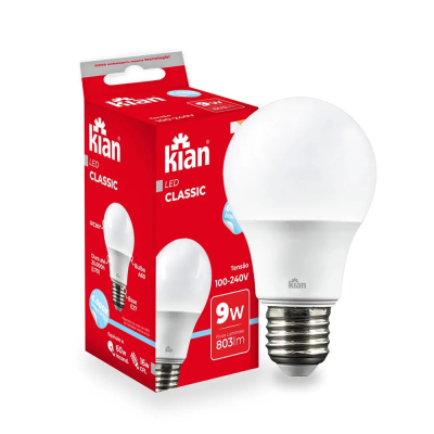 Lâmpada Led 9W Kian 