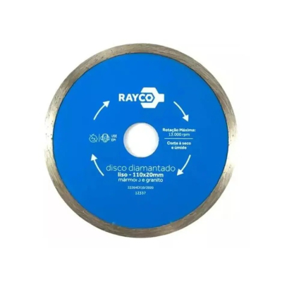 Disco Diamantado Liso 110X20 Rayco 