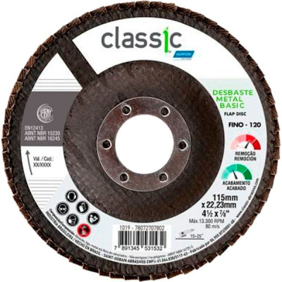 Disco Flap Norton Classic P120 4.1/2X7/8 