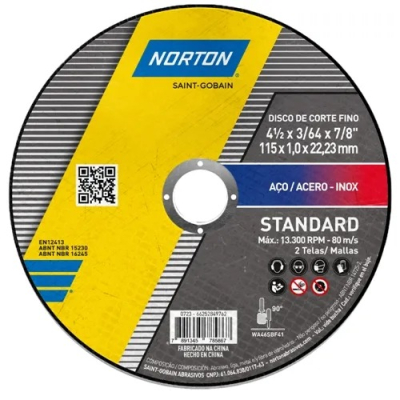 Disco Corte Standard 115X1.0X22.23 Norton