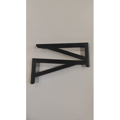 Cantoneira S L Mod Preto 25cm Ref 5227